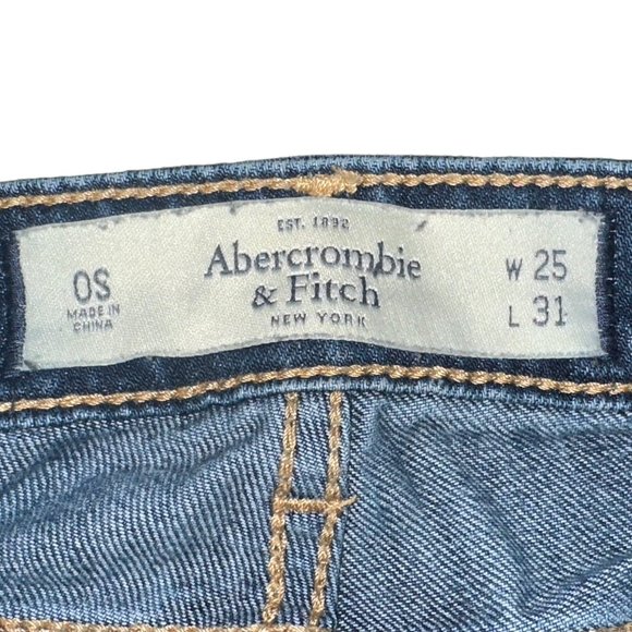 Abercrombie & Fitch The A&F Skinny Denim Jeans 0S Size 25 - Picture 5 of 8
